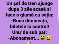 Banc: Un șef de tren ajuge dupa trei zile acasă