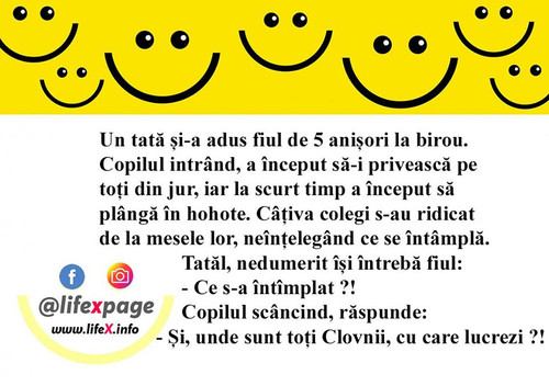 Un tată și-a adus fiul de 5 anișor la birou.