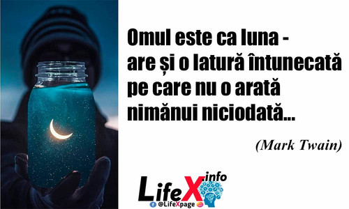 Omul este ca luna - are și o latură întunecată pe care nu o arată...
